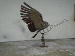 Sculpture crowned crane - work in progress